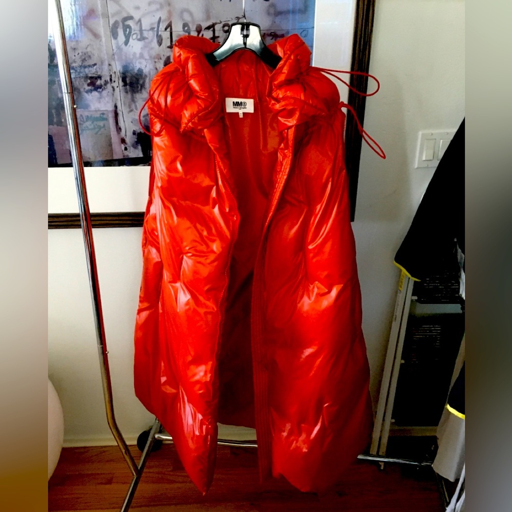 Orange Down Designer Jacket